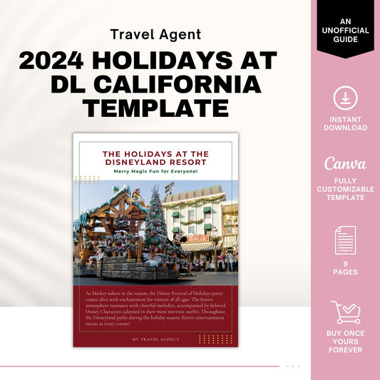 The Holidays at DL Guide 2024, Travel Agent Template