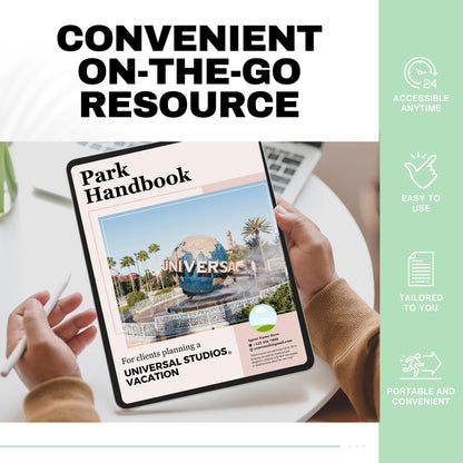 Universal Orlando Park Guides, Travel Agent Template