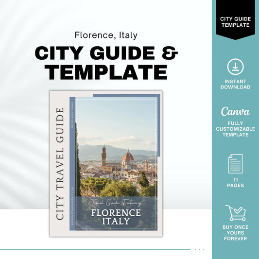 Florence Italy City Guide, Travel Agent Template, Italy Travel Guide