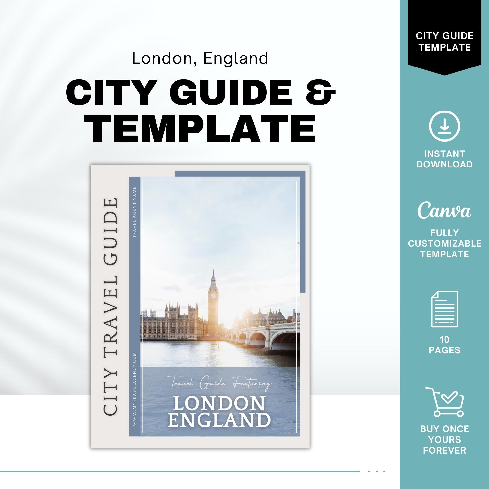 London City Guide, Travel Agent Template, London Travel Guide