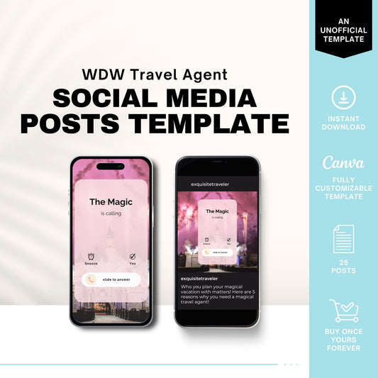 Travel Agent Social Media Posts, Travel Agent Stories, Travel Agent Template