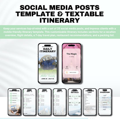 Universal Orlando Travel Agent Template Kit & Social Pack