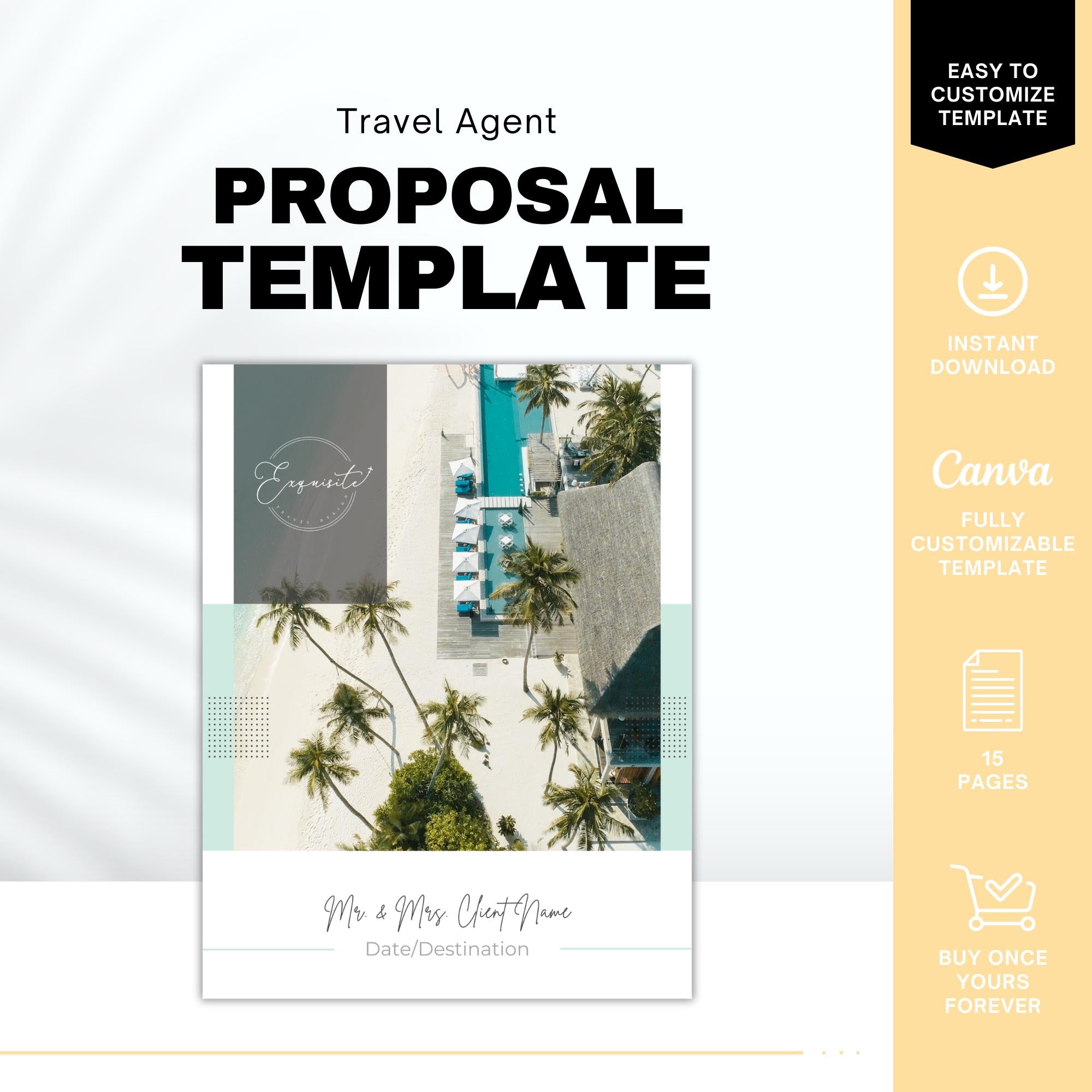 Professional Travel Agent Proposal Template | Canva Design