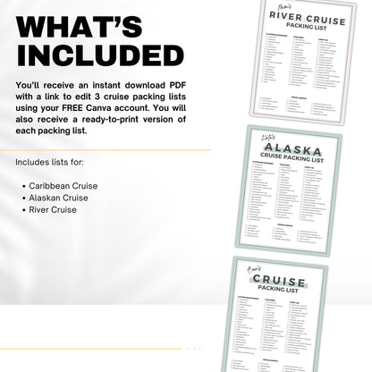 Cruise Packing List, Alaska Cruise Packing List, River Cruise Packing List