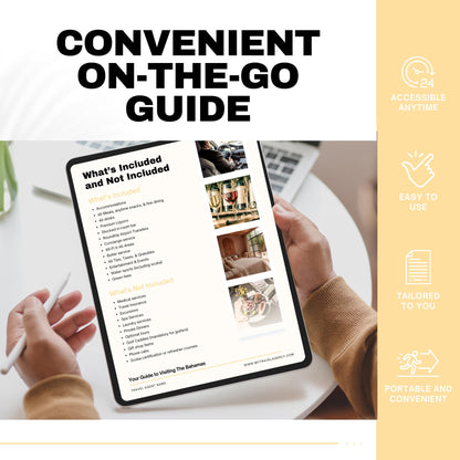 Bahamas Resort Handbook Template, Travel Agent Template, Resort Guide