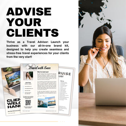 Travel Agent Starter Kit, Travel Agent Templates, Vacation Packing List