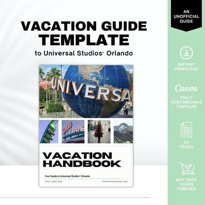 Universal Orlando Travel Agent Guide Template & Park Guides