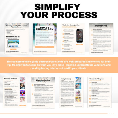 NCL Client Cruise Handbook Template - Travel Agent Resource