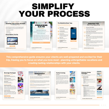 Princess Cruise Client Guide - Travel Agent Handbook Template