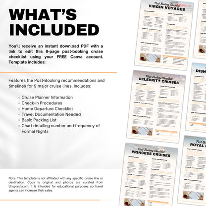 Cruise Booking Checklist, Cruise Travel Agent