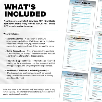 WDW Reservations Checklist
