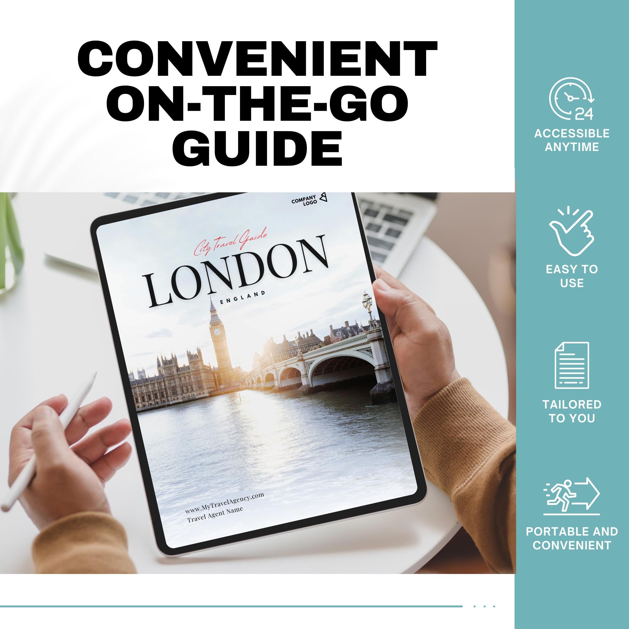 London Travel Agent City Guide Template | Canva Template Link