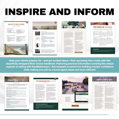 AmaWaterways River Cruise Client Guide Template | Digital