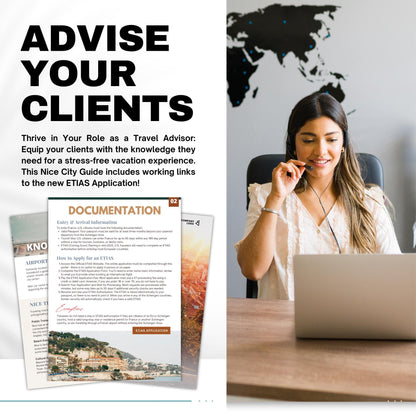 Nice, France Travel Agent City Guide Template | Editable Template