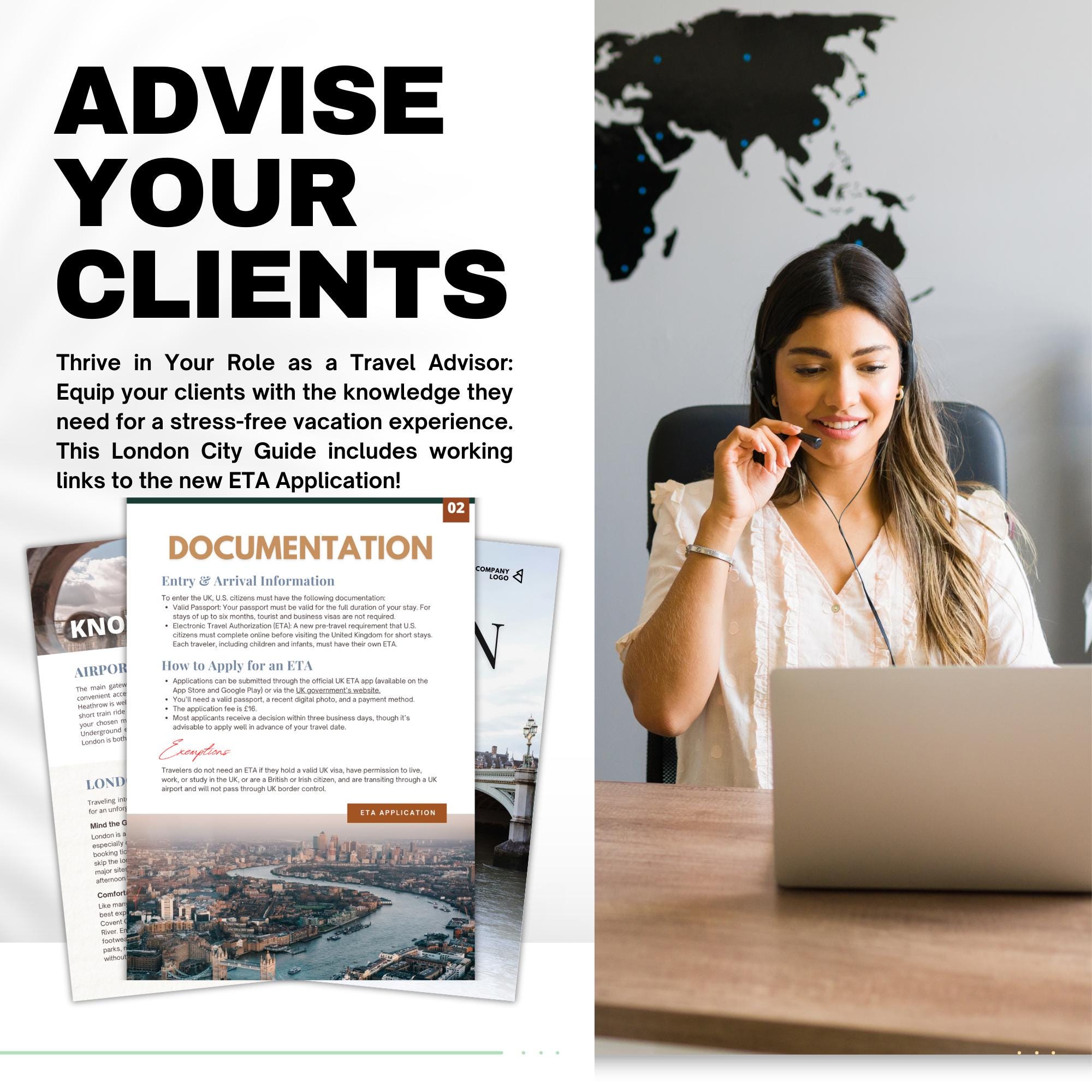 London Travel Agent City Guide Template | Canva Template Link