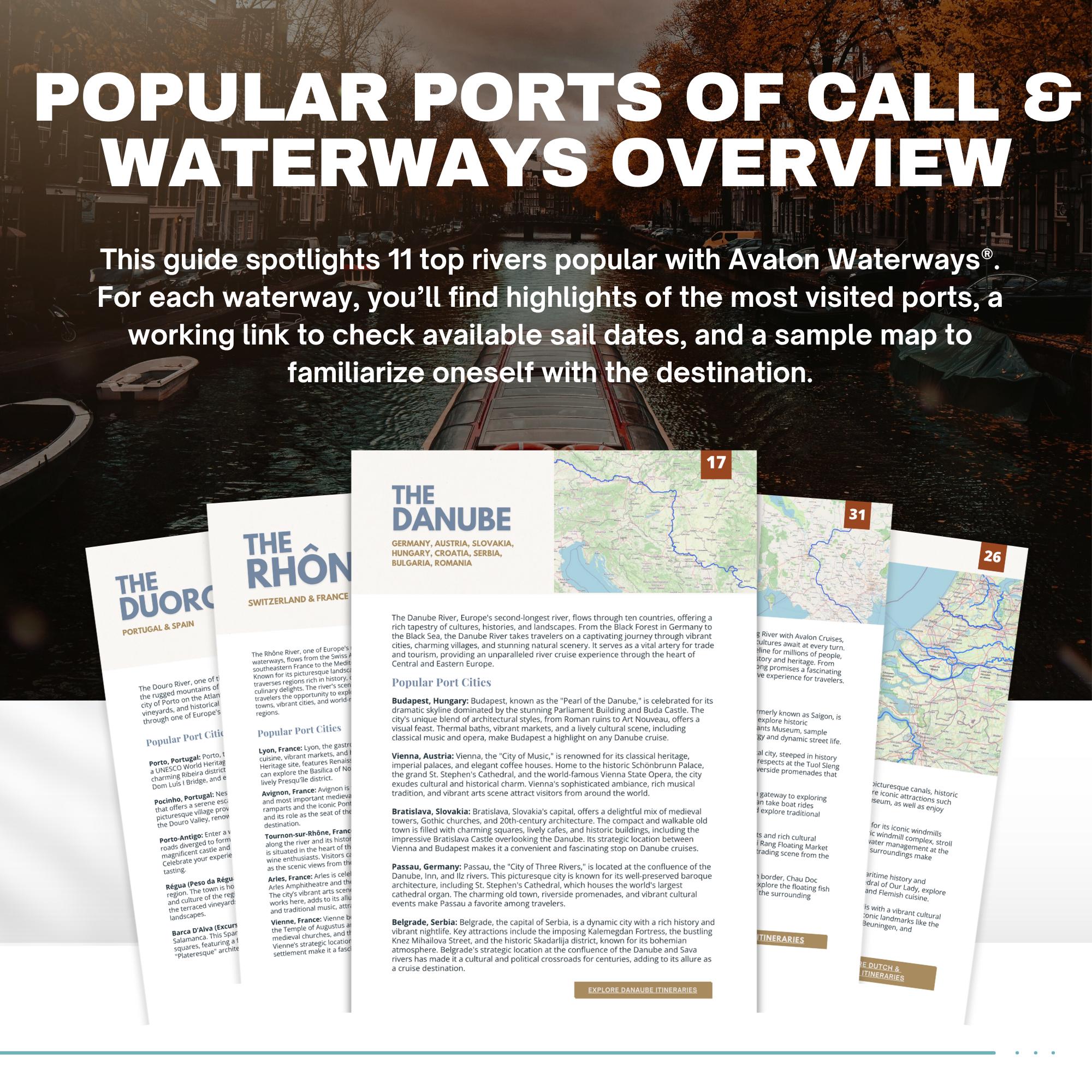 Avalon River Cruise Guide: 34-Page Travel Agent Template