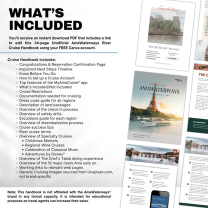AmaWaterways River Cruise Client Guide Template | Digital