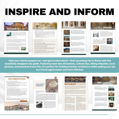 Rome Travel Agent City Guide | Professional Template