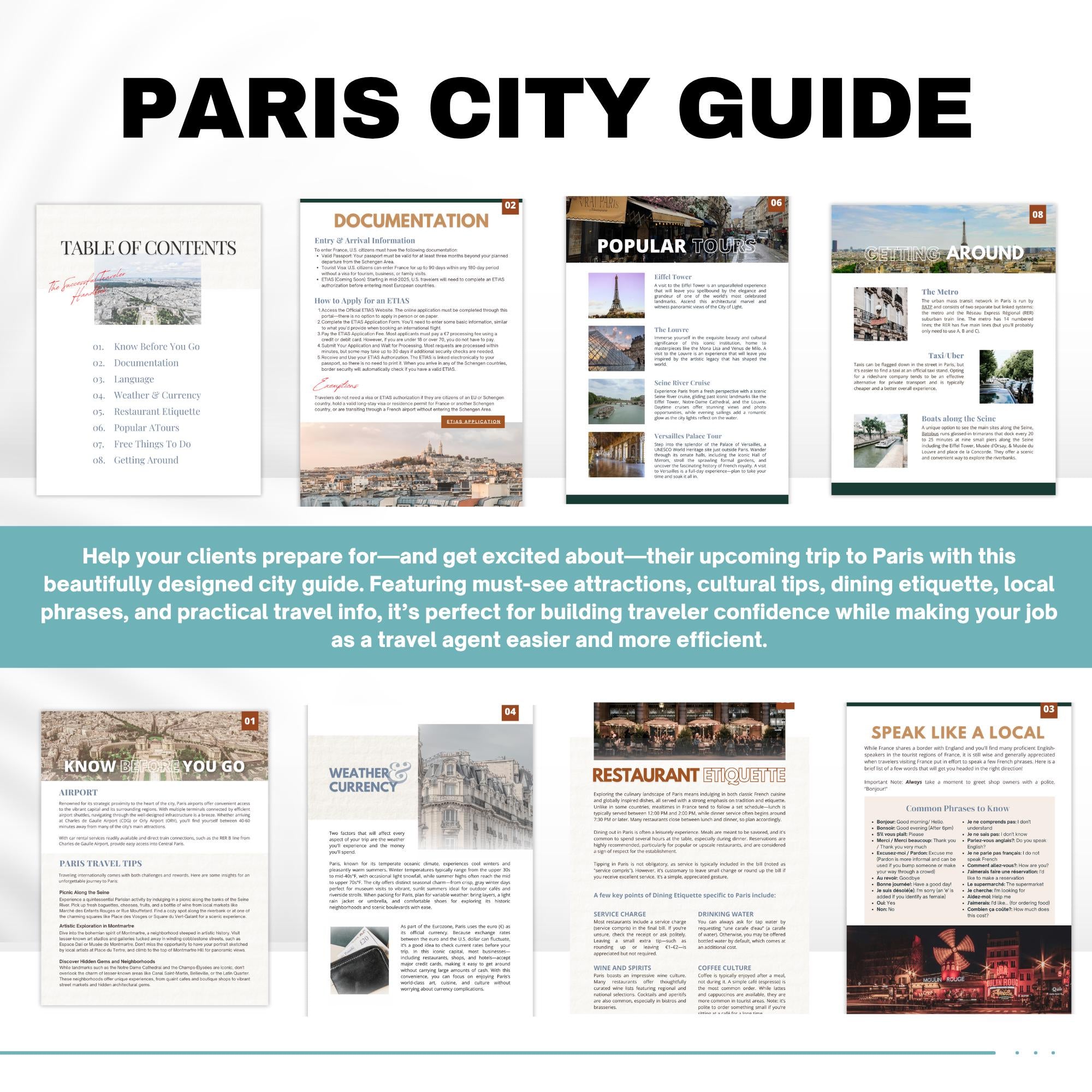 France 4-City Travel Guide Bundle for Travel Agents