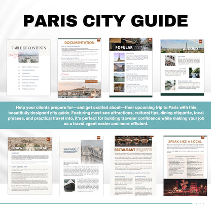 France 4-City Travel Guide Bundle for Travel Agents