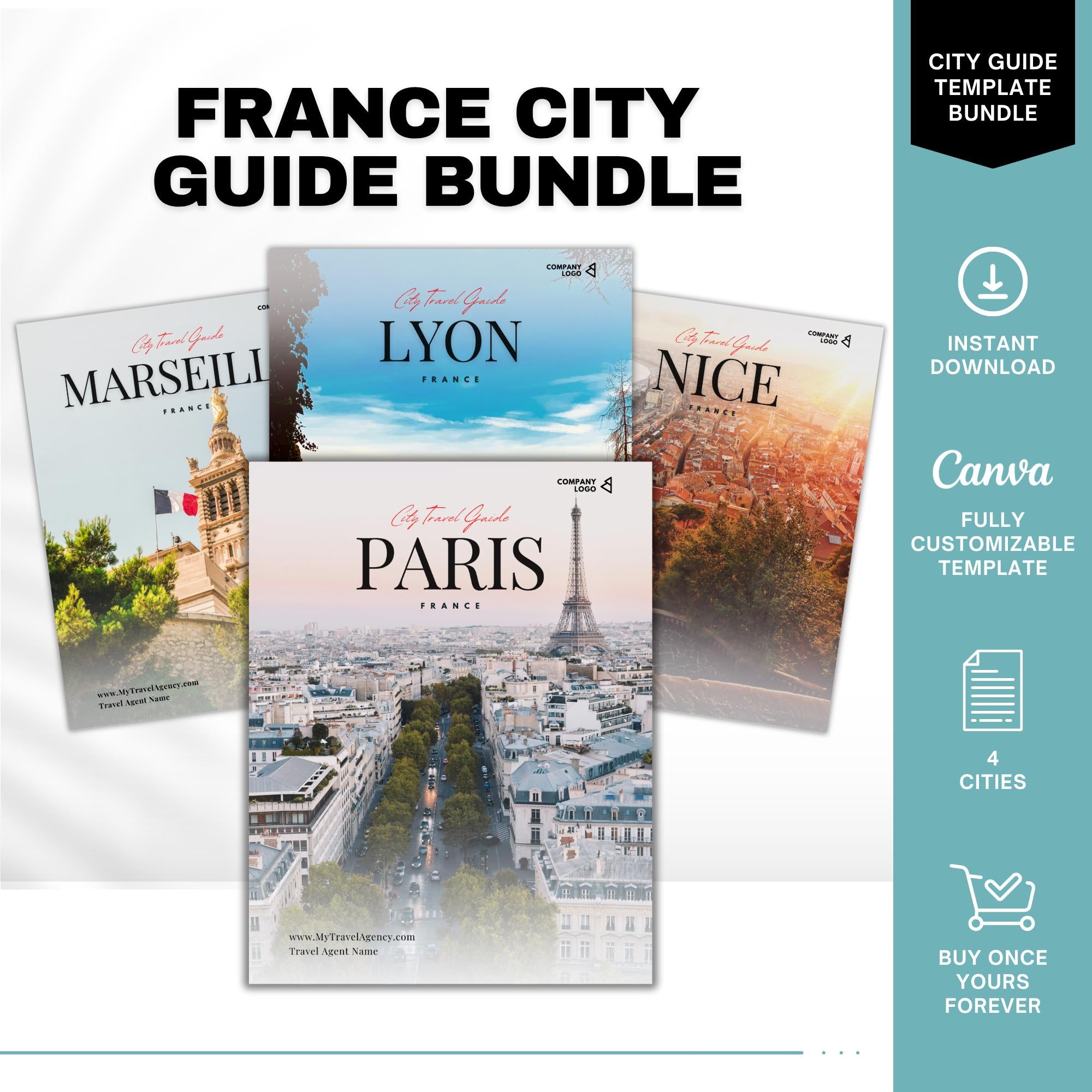 France 4-City Travel Guide Bundle for Travel Agents