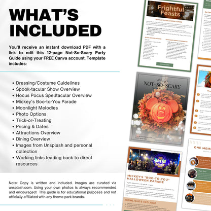 Mickey's Not-So-Scary Halloween Guide 2024 | Travel Template