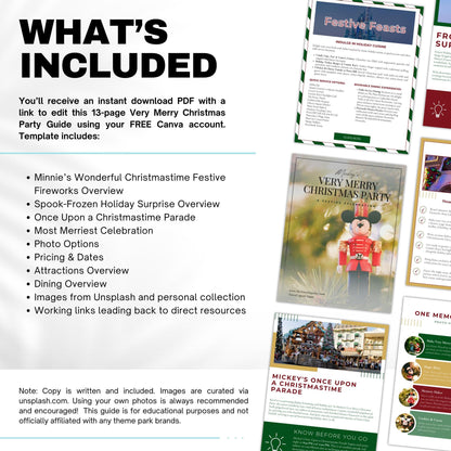 Mickey's Very Merry Christmas Party Guide for Travel Agents