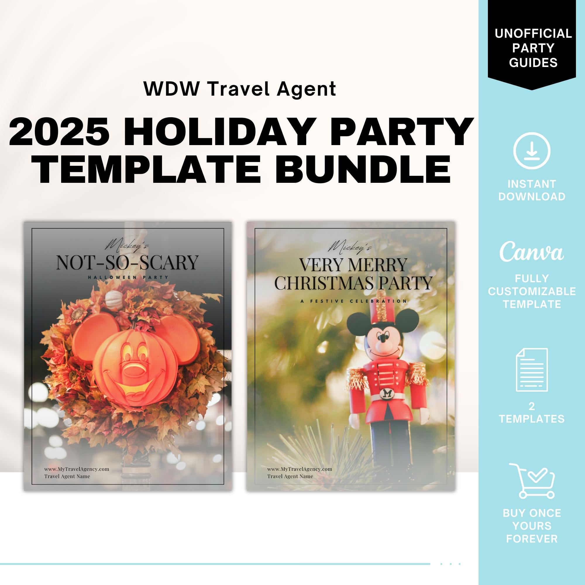 Disney World Holiday Party Guide Bundle 2024 - MNSSHP & MVMCP