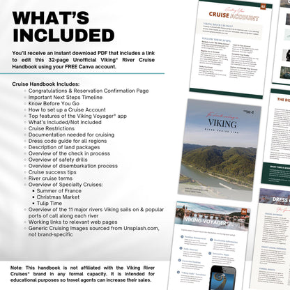 Viking River Cruise Guide: 32-Page Travel Agent Template