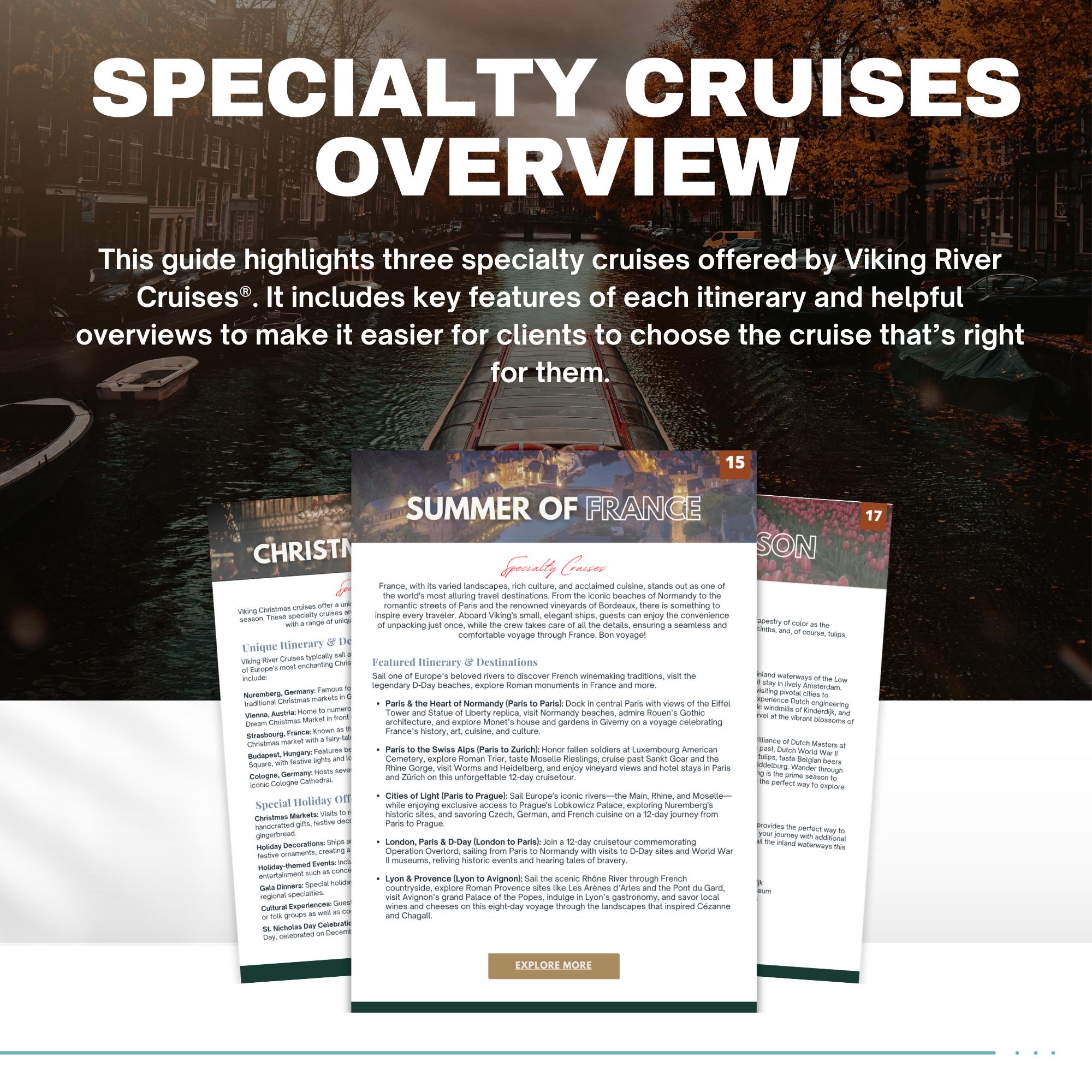 Viking River Cruise Guide: 32-Page Travel Agent Template