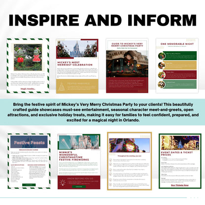 Mickey's Very Merry Christmas Party Guide for Travel Agents