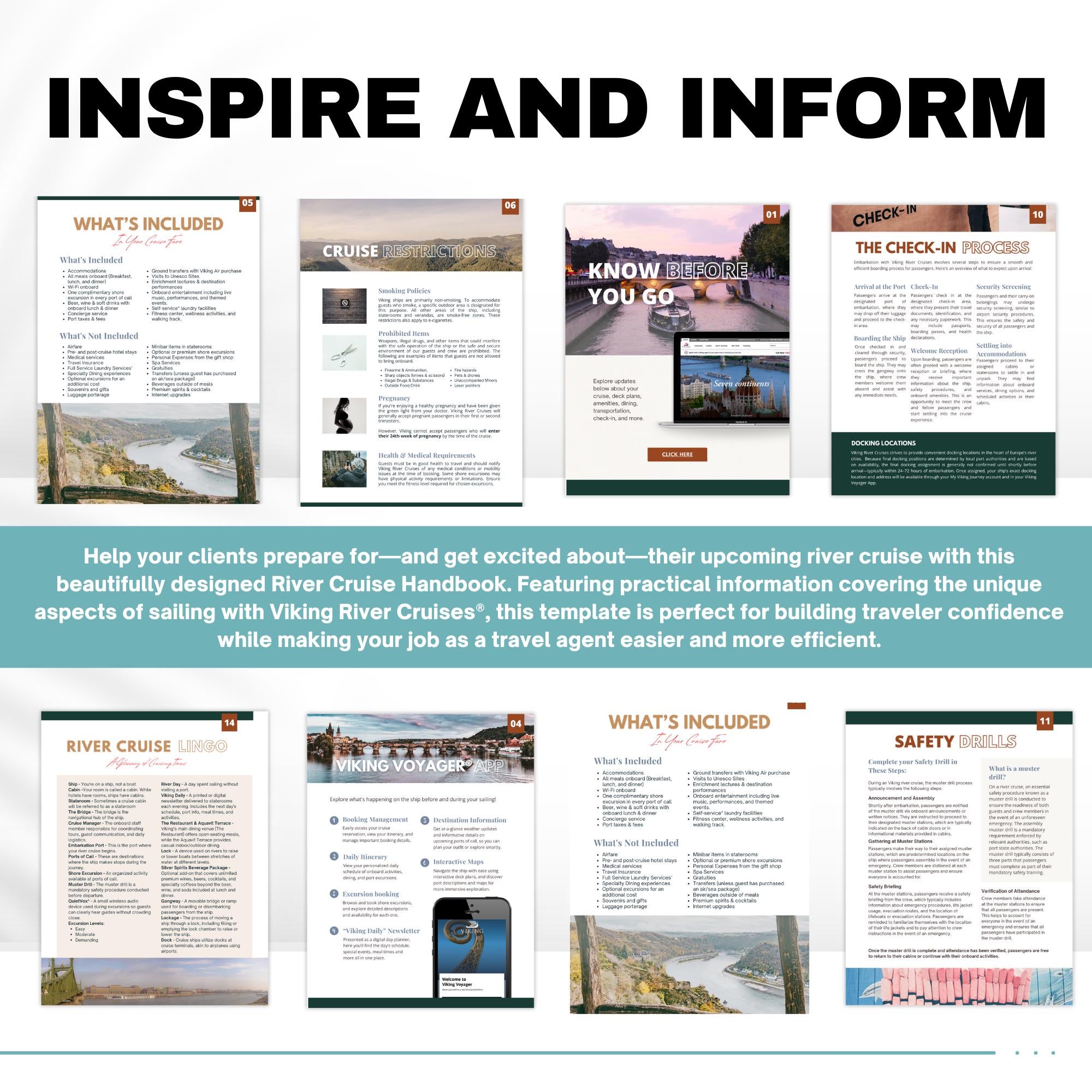 Viking River Cruise Guide: 32-Page Travel Agent Template