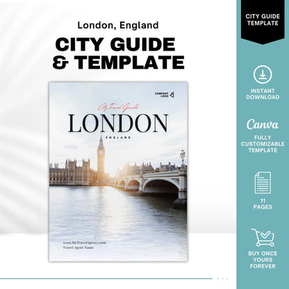 London Travel Agent City Guide Template | Canva Template Link
