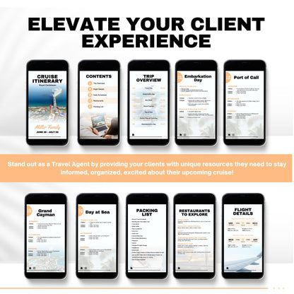 RCCL Agent Essentials Template Bundle, Travel Agent Template, RCCL Cruise Planner & Handbook