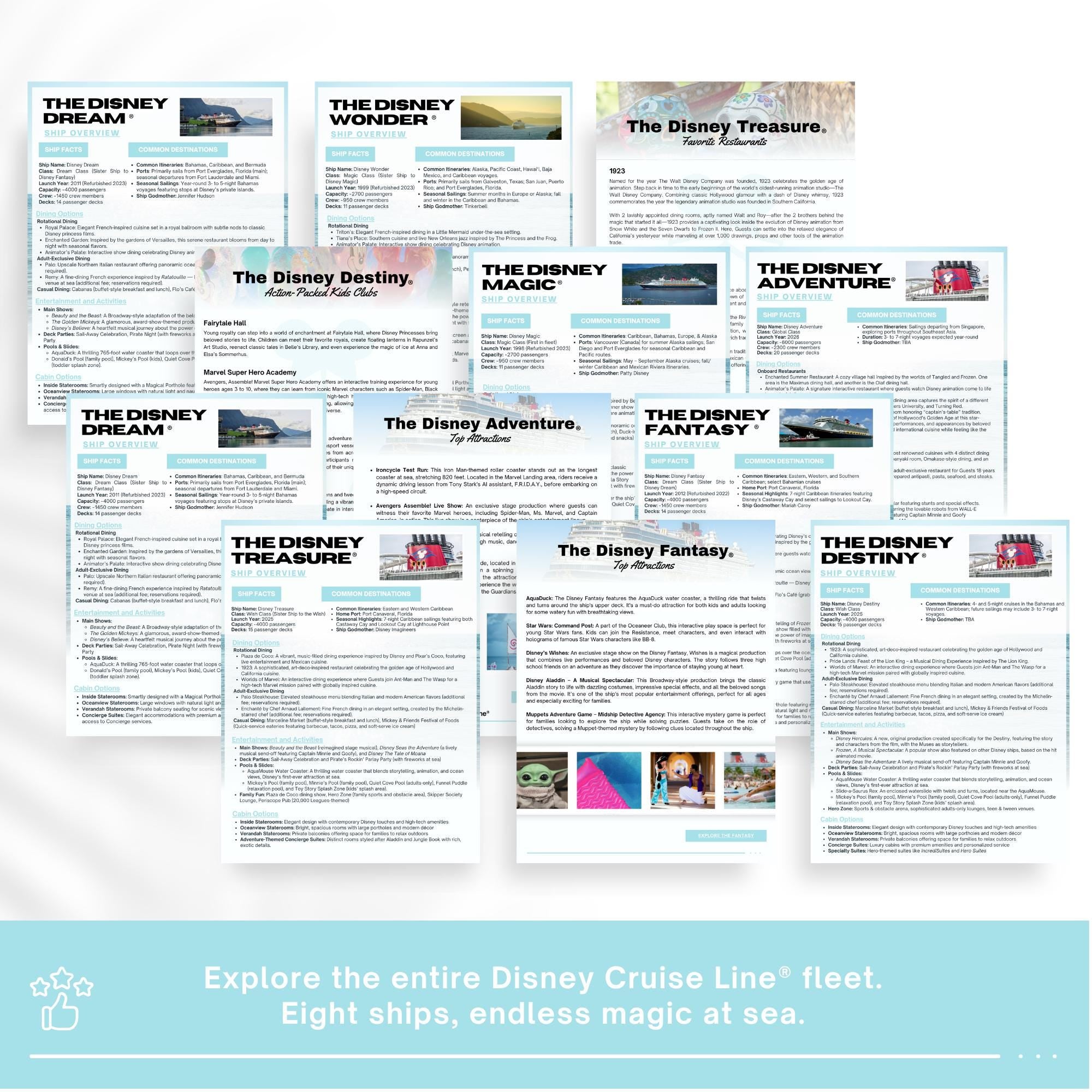 Disney Cruise Line Travel Agent Templates & Marketing Kit