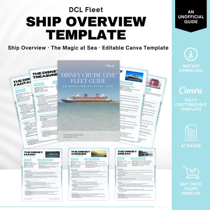 DCL Ship Guide Overview, DCL Client Guide, Travel Agent Template