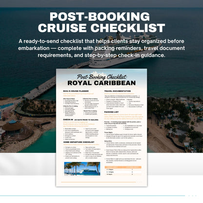 RCCL Agent Essentials Template Bundle, Travel Agent Template, RCCL Cruise Planner & Handbook