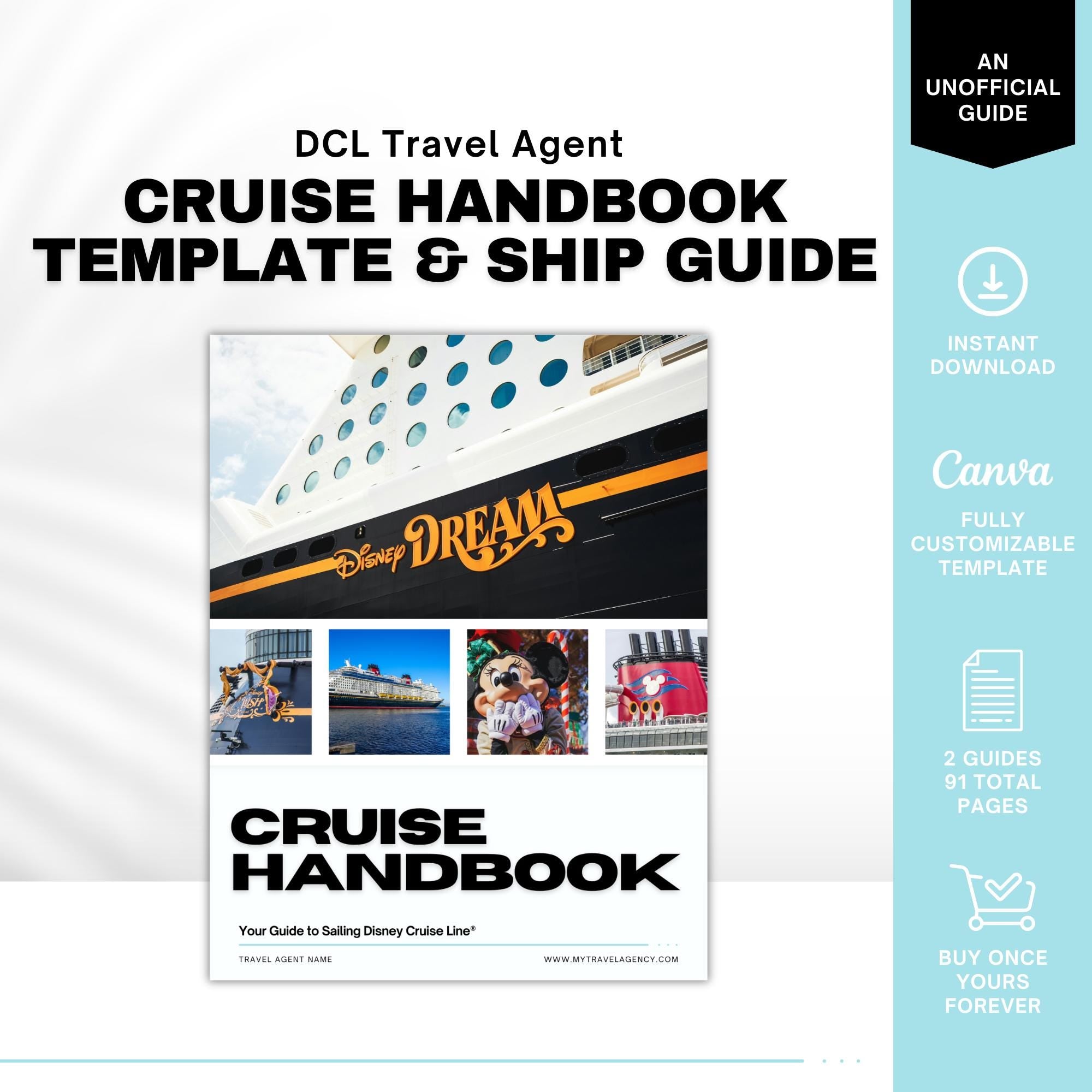 DCL Cruise Line Client Handbook - 94pg Travel Agent Template