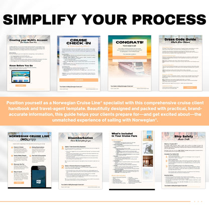 NCL Client Cruise Handbook Template - Travel Agent Resource