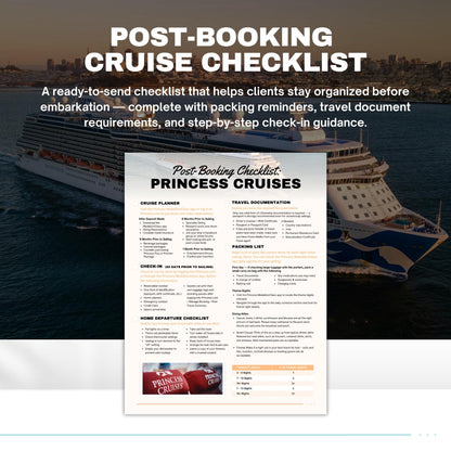 Unofficial Princess Cruises Agent Essentials Template Bundle, Travel Agent Template, Princess Cruises Planner & Handbook