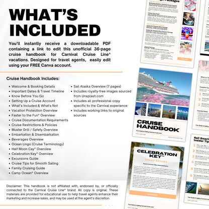 Carnival Cruise Line Client Handbook - Travel Agent Guide