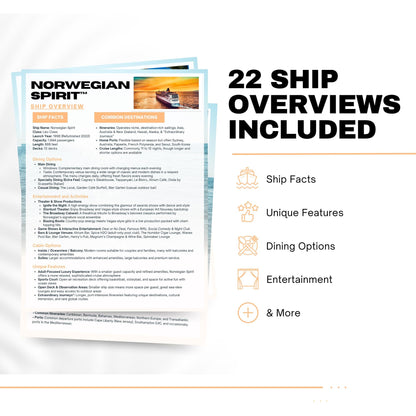 NCL Cruise Ship Guide, Travel Agent Template