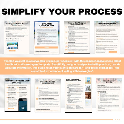 NCL Agent Essentials Template Bundle, Travel Agent Template, NCL Cruise Planner & Handbook