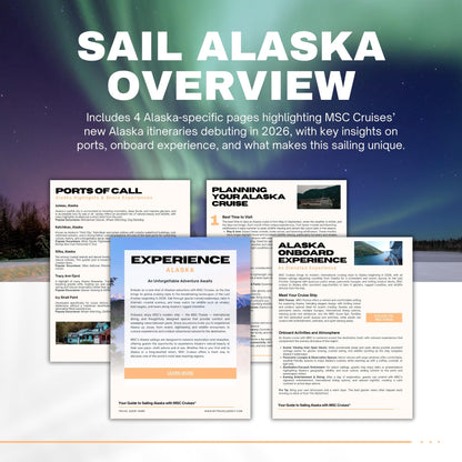 MSC Cruise Client Handbook - 25pg Travel Agent Template