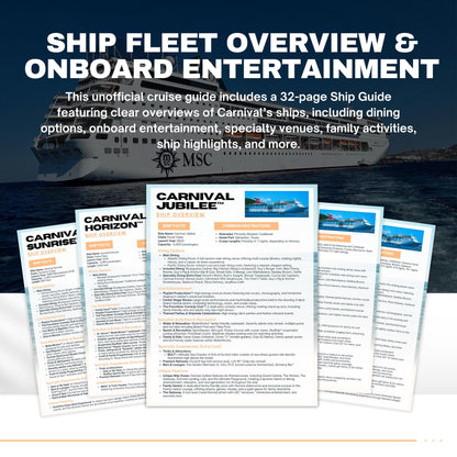 Carnival Cruise Ship Guide, Travel Agent Template