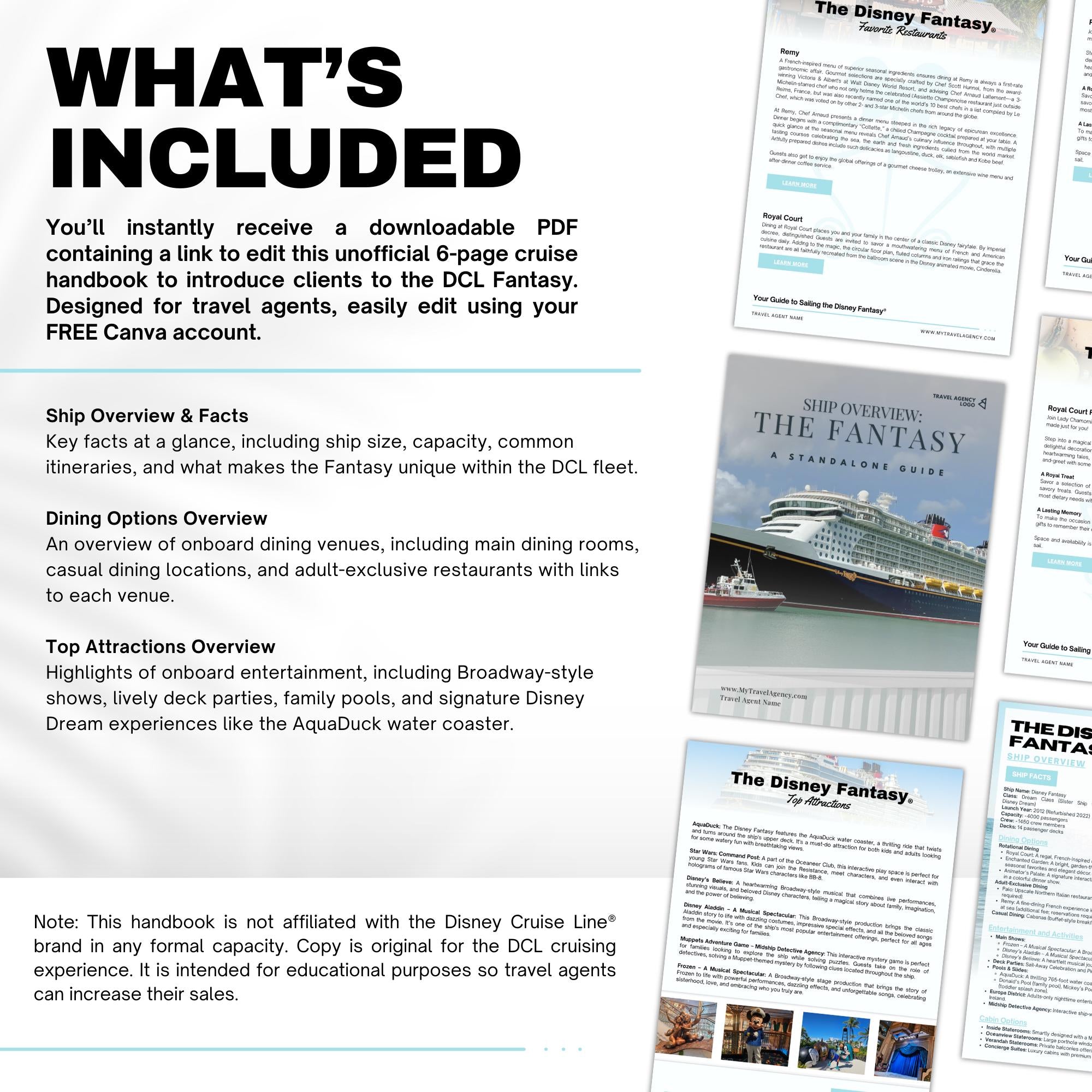 DCL Fantasy Ship Guide Template