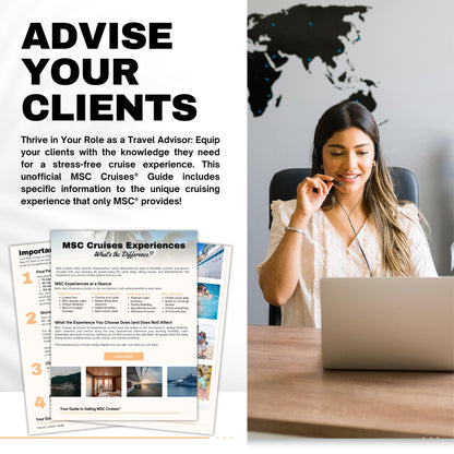 MSC Cruise Client Handbook - 25pg Travel Agent Template