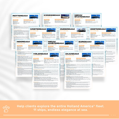 Unofficial Holland America Cruises Agent Essentials Template Bundle, Travel Agent Template, Holland America Cruise Planner & Handbook