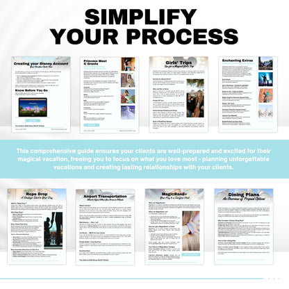 Walt Disney World 65-Page Travel Agent Vacation Guide Canva