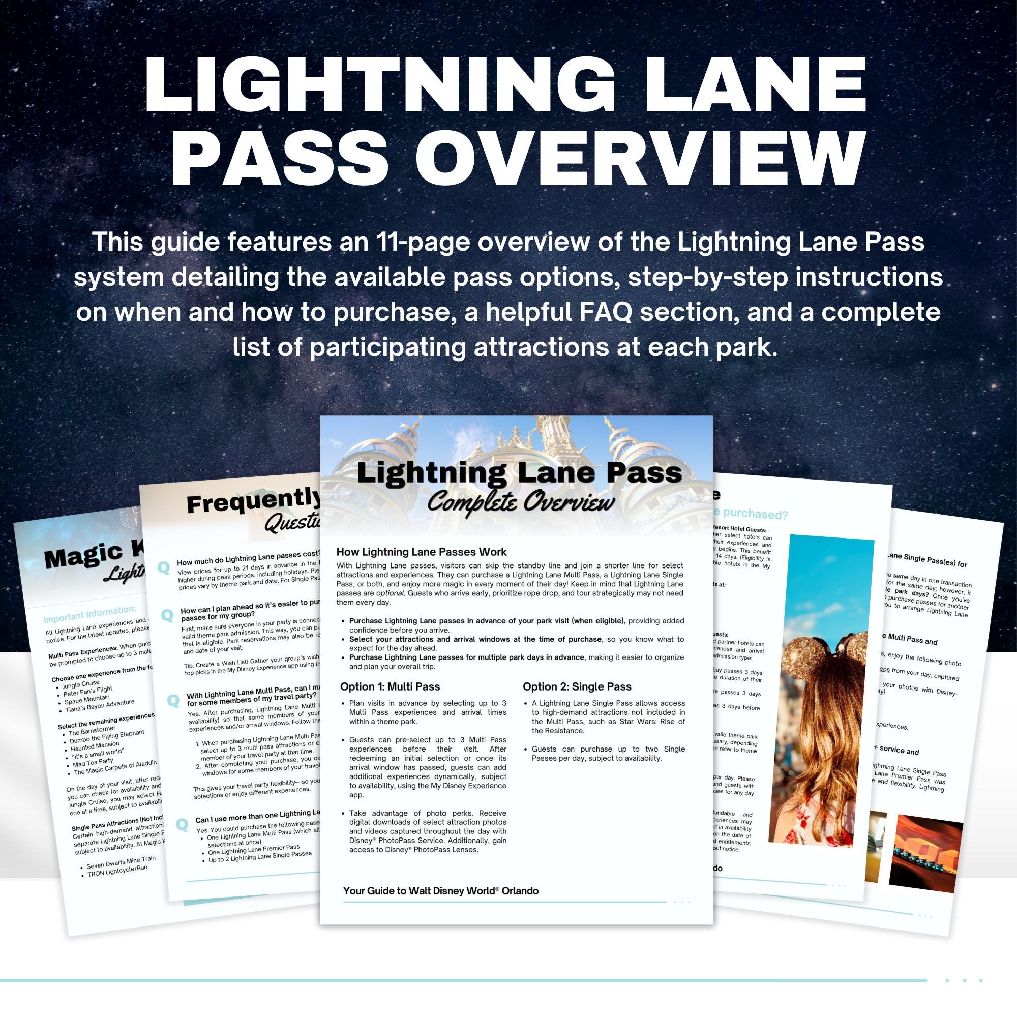 Disney World Lightning Lane Guide - Travel Agent Template